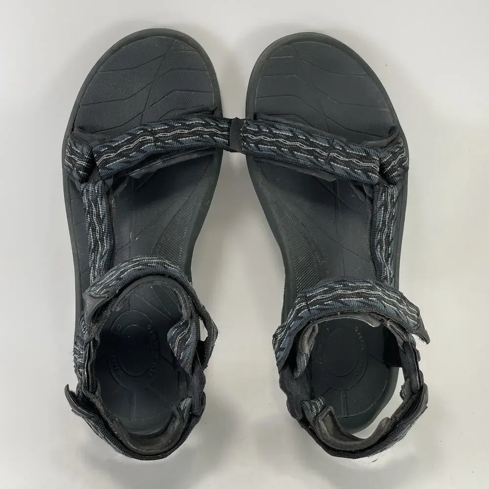 Teva Terra Fi Lite Black Sandals Mens Size 12 M Strappy Outdoor Hiking Athletic